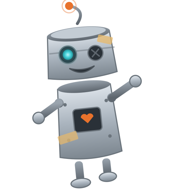 TinCan waving hello